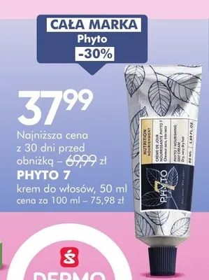 Phyto 7 krem do włosów promocja w Super-Pharm