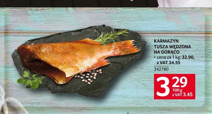 Karmazyn tusza wędzona na gorąco promocja w Selgros