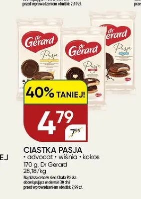 Ciastka Pasja kokos Dr Gerard promocja w Chata Polska