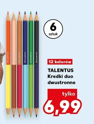 Kredki duo dwustronne Talentus 6 sztuk promocja w Kaufland