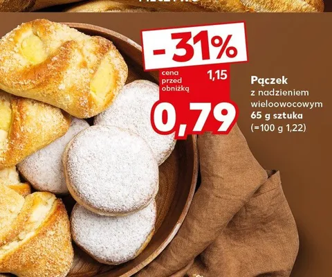 Pączek z nadzieniem wieloowocowym promocja w Kaufland