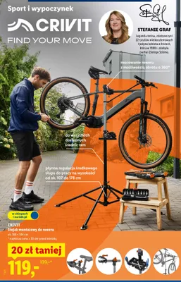 Stojak montażowy do roweru promocja w Lidl