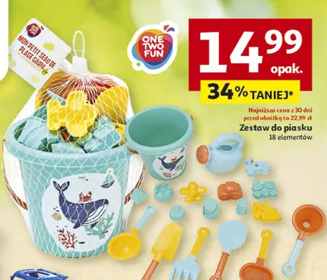 Zestaw do piasku 18 elementów promocja w Auchan