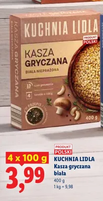 Kasza gryczana biała Kuchnia Lidla 4-pak 100 g promocja w Lidl