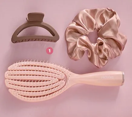 Szczotka do włosów z owijką klamrą promocja w Biedronka