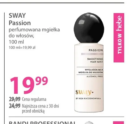 Perfumowana mgiełka do włosów Passion Sway promocja w Hebe