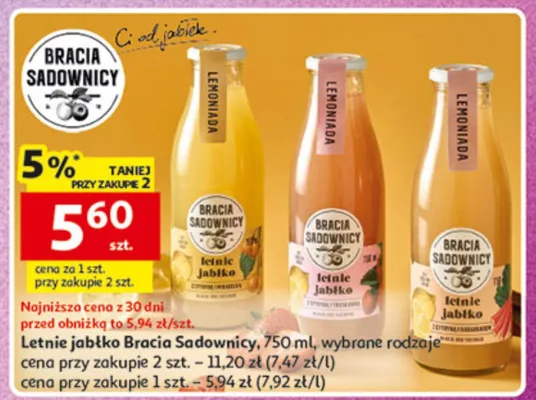 Letnie jabłko Bracia Sadownicy promocja w Auchan