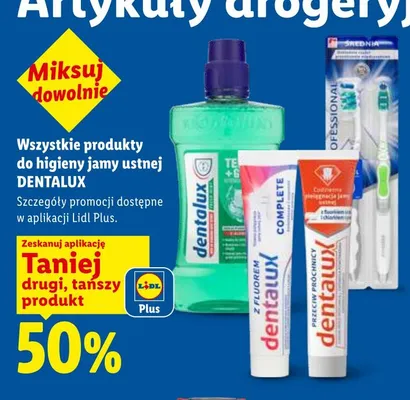 Produkty do higieny jamy ustnej Dentalux promocja w Lidl