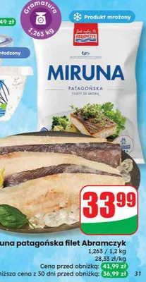 Miruna patagońska filet  promocja w Dino