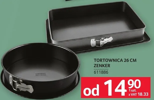 Tortownica 26 cm Zenker promocja w Selgros