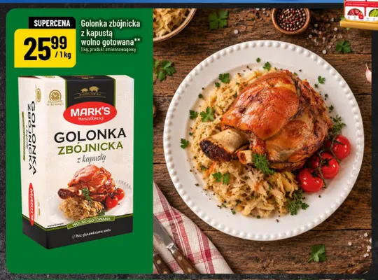 Golonka zbójnicka z kapustą wolno gotowana Mark's promocja w POLOmarket