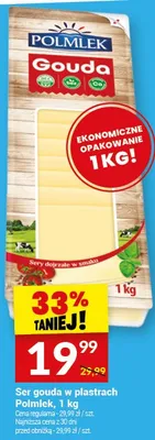 Ser gouda w plastrach Polmlek promocja w Twój Market