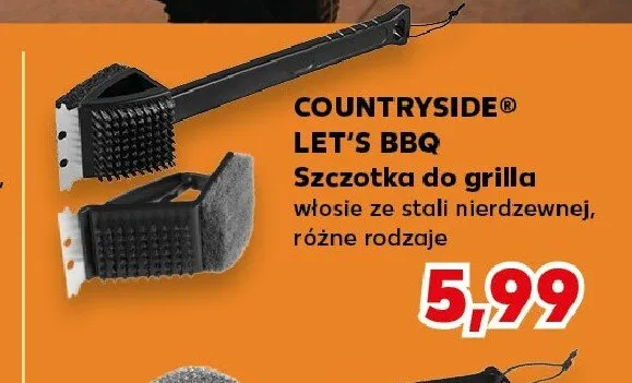 Szczotka do grilla COUNTRYSIDE LET'S BBQ promocja w Kaufland