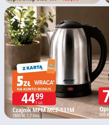 Czajnik MPM MCZ-131 m promocja w Leclerc