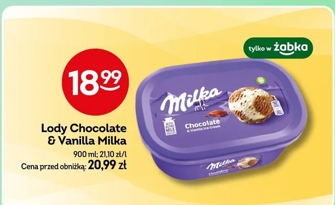 Lody Chocolate & Vanilla promocja w Żabka