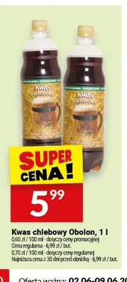 Kwas chlebowy Obolon 1l promocja w Twój Market