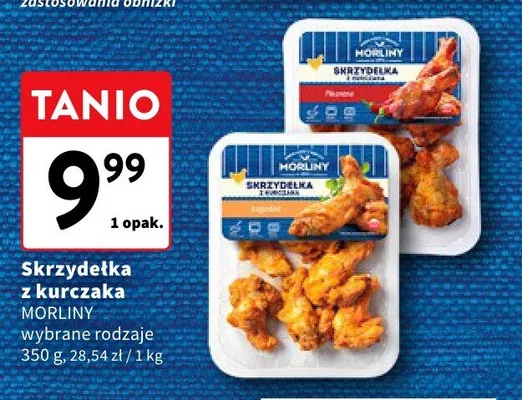 Skrzydełka z kurczaka Morliny wybrane rodzaje promocja w Intermarche