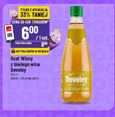 Ocet winny z białego wina Develey promocja w POLOmarket