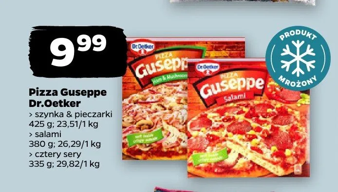 Pizza Guseppe Dr. Oetker szynka i pieczarki promocja w Netto