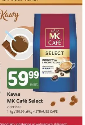 Kawa ziarnista MK Café Select promocja w Marketvita