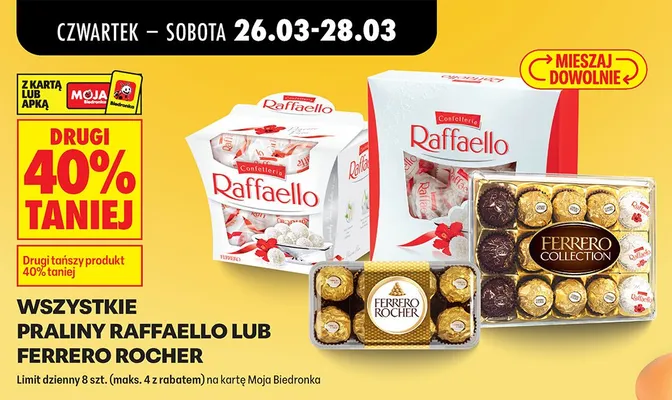Praliny wszystkie rodzaje promocja w Biedronka