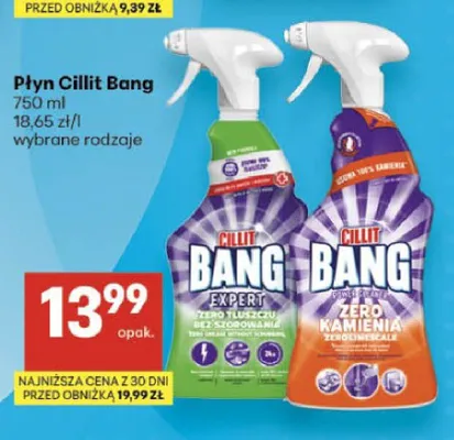 Płyn Cillit Bang Expert Zero Tłuszczu promocja w Delikatesy Centrum