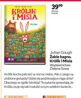 Książka Julian Gough Żabie bagno. Królik i Misia Zielona Sowa promocja w Empik
