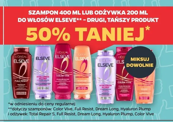 Odżywka do włosów L'Oreal Elseve Dream Long promocja w Netto