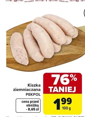 Kiełbasa ziemniaczana promocja w Carrefour