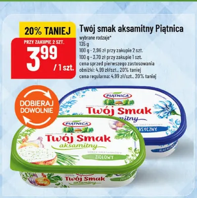 Serek Twój Smak aksamitny klasyczny Piątnica promocja w POLOmarket