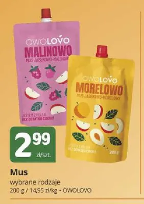 Mus Owolovo Malinowo promocja w Marketvita