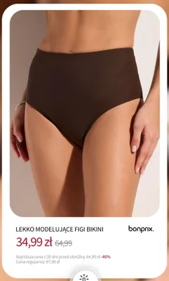 Lekko modelujące figi bikini bonprix promocja w bonprix