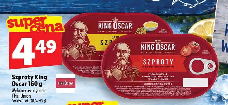 Szproty King Oscar promocja w TOPAZ