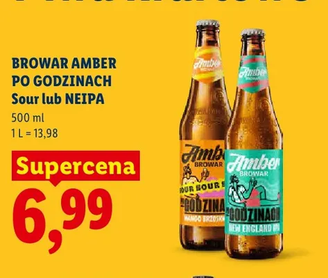 Piwo Browar Amber Po Godzinach Sour promocja w Lidl