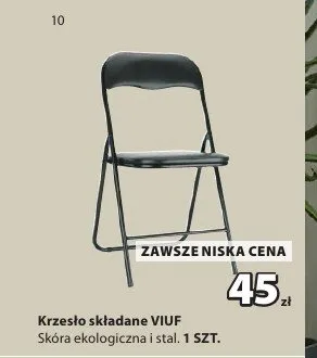 Krzesło składane VIUF promocja w Jysk