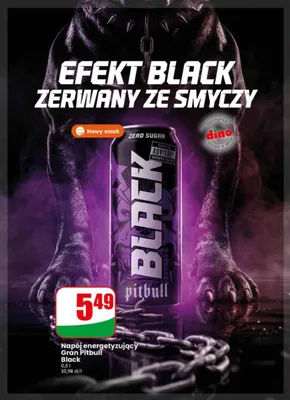Napój energetyzujący Black Gran Pitbull promocja w Dino