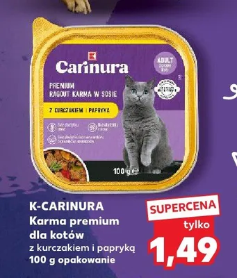 Karma premium dla kotów z kurczakiem i papryką  promocja w Kaufland
