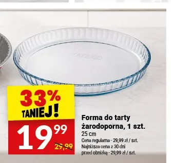 Forma do tarty żaroodporna 25 cm promocja w Twój Market