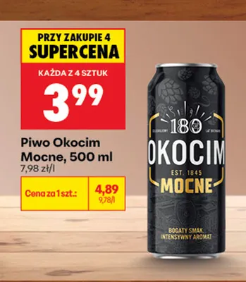 Piwo Okocim Mocne promocja w Biedronka