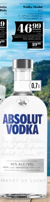 Wódka Absolut promocja w POLOmarket