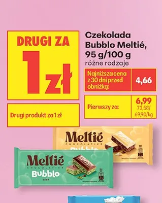 Czekolada Bubblo Meltié promocja w Biedronka