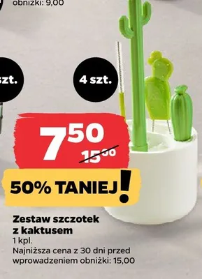 Zestaw szczotek z kaktusem promocja w Netto