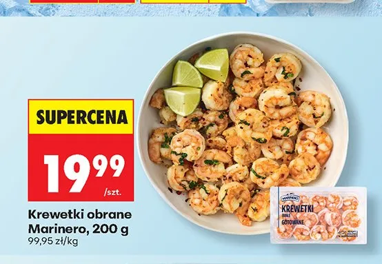 Krewetki obrane Marinero promocja w Biedronka