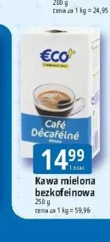 Kawa mielona bezkofeinowa ECO+ promocja w Leclerc