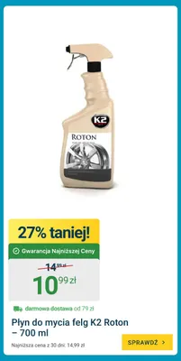 Płyn do mycia felg K2 Roton promocja w ERLI