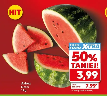 Arbuz luzem promocja w Kaufland