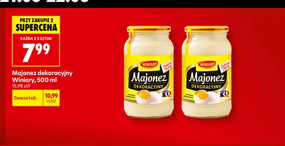 Majonez dekoracyjny Winiary promocja w Biedronka