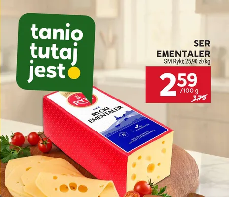 Ser Rycki Ementaler SM Ryki promocja w Stokrotka