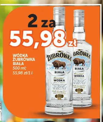 Wódka Żubrówka Biała 2-pak 500 ml promocja w Groszek