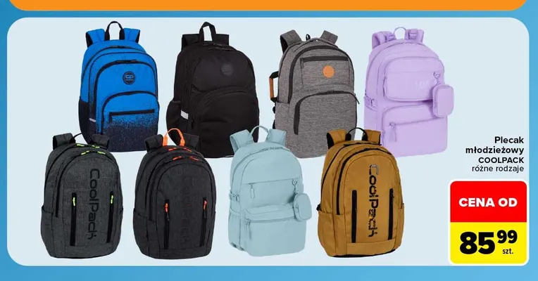 Plecak młodzieżowy Coolpack promocja w Carrefour